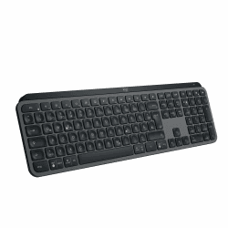 Logitech MX Keys S kabellose Tastatur, Low Profile, Fluid Quiet Typing, Programmable Keys, Backlighting, Bluetooth, USB C Rechargeable, für Windows PC, Linux, Chrome, Mac, Deutsches QWERTZ - Grau Tastatur Graphit Angebot bei HelloDeals