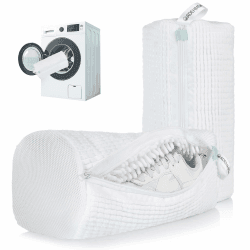 2 Stück Schuhbeutel Waschmaschine, Schuhwaschbeutel Waschmaschine & Trockner, Waschmaschine Schuhbeutel, Geeignet für Mehrere Schuhtypen (Weiß) Weiß 2 Angebot bei HelloDeals