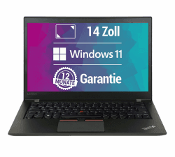 Lenovo ThinkPad T470s 14 Zoll Full HD Laptop Intel Core i5-6300U@ bis zu 3 GHz 8 GB 256 GB SSD mit Windows 11 Pro & GRATIS Antiviren-Software inkl. 12 Monate Garantie (Generalüberholt) Angebot bei HelloDeals