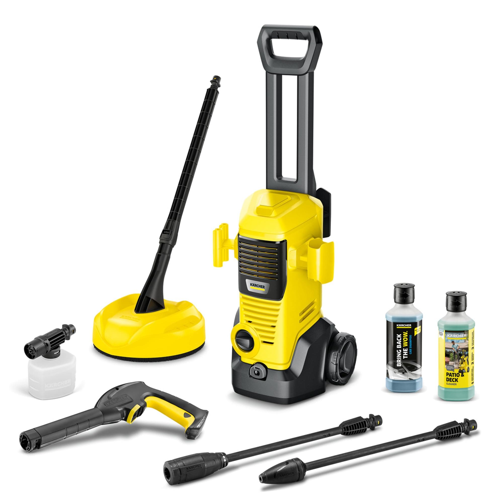 Kärcher Hochdruckreiniger K 3 FJ Home, Druck: max. 120 bar, Inkl. Schaumdüse für gut haftenden Schaum und höchste Schmutzlösekraft & HomeKit, gelb K 3 Foam Jet mit Home-Kit Angebot bei HelloDeals