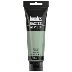 Liquitex 8870079 Basics Acrylfarbe Graugrün – 118ml Tube, lichtecht, mittlere Viskosität, seidenglänzend, monopigmentiert, Archivqualität Graugrün Acrylfarbe Angebot bei HelloDeals