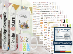 6 PCS Kerzentattoos Ostern (200+ Muster),Kerzenfolie | wasserschiebefolie kerzen tattoo | easter,oster,ostern geschenke aufkleber sticker | ostern dekoration | ostern kerzen,deko (OsternⅠ) Angebot bei HelloDeals