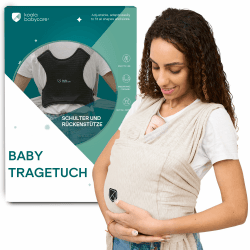 Koala Babycare Tragetuch Baby Neugeborene - Einfach Anzuziehen für Mütter und Väter - Babytrage Multi-Use Bis 9kg - Babytragetuch Beige Angebot bei HelloDeals