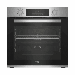 Beko BBIM12300X b300 Einbau-Backofen, 60 cm Backofen, 72 l Volumen, Dampfreinigung SteamShine, 8 Heizarten, AeroPerfect für gleichmäßiges Backen, Multifunktionsofen, Edelstahl Edelstahl 72 litres Energieklasse A SteamShine Reinigung Angebot bei HelloDeals