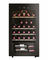 Haier Weinkühlschrank 50 SERIE 3 HWS34GGH1 I Weinklimaschrank für 34 Flaschen I Moderner Wine Fridge mit UV-Glastür & 5 Holzregalen I Wine Cooler mit Wi-Fi & Touch-Display I Vibrationsarme Lagerung 34 Flaschen / 1 Zone Angebot bei HelloDeals