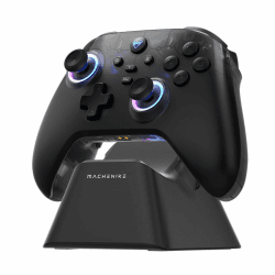 Machenike G3V2 Controller PC, Gamepad PC Wireless, 2 Einstellbare Hall Effekt Joystick, 2 Programmierbare Tasten, Bunte RGB-Lichter, für Switch/iOS/Android, 1000mAh Akku (Schwarz PE) Angebot bei HelloDeals