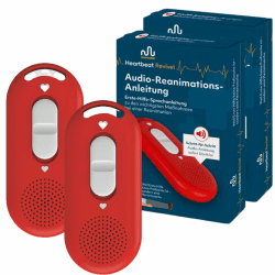 Heartbeat Revival Audio-Reanimations-Anleitung 2er Set | Klare Schritt-für-Schritt Sprachanweisungen im Notfall, sofort startklar | Ohne App, ohne Handy, ohne Internet Angebot bei HelloDeals