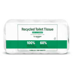 by Amazon ECO Toilettenpapier, 3-lagig 100% Recycelt, 8 Rollen (8 Rollen, 1-er Pack) 200 Blätter pro Rolle, FSC-Zertifiziert 8 Rolle (1er Pack) Angebot bei HelloDeals