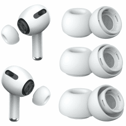 Ersatz-Ohrstöpsel für Airpods Pro und AirPods Pro 2 mit Loch zur Geräuschreduzierung, 3 Paar Silikon-Ohrstöpsel für Airpods Pro mit tragbarer Aufbewahrungsbox und passend für die Ladehülle (S/M/L) AirPods Pro 1/2 - S/M/L Angebot bei HelloDeals