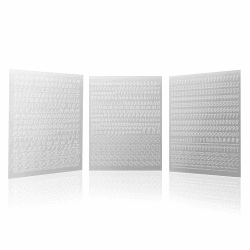 Buchstaben Kerzenaufkleber - Klebebuchstaben Sticker zum Aufkleben und Verzieren für Hochzeit, Taufe, Konfirmation oder Kommunion - Mit Zahlen und Symbolen (Silber Kursiv) Angebot bei HelloDeals