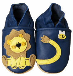 Krabbelschuhe - MARKENQUALITÄT VIELE Motive bis 4 Jahre Babyschuhe Leder Babyhausschuhe Lauflernschuhe Lederpuschen Hausschuhe 26/27 EU Löwe Angebot bei HelloDeals