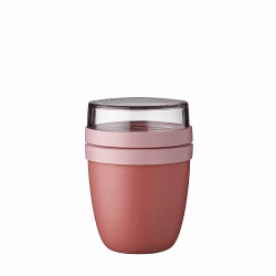 Mepal Müslibecher to go, Klein, praktischer Joghurtbecher to go - Unterteilung für Joghurt & Müsli - Geeignet für Gefrierschrank, Mikrowelle & Spülmaschine - 300 ml + 120 ml - Vivid Mauve Vivid Mauve 300 ml Angebot bei HelloDeals