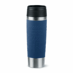 Emsa N20221 Travel Mug Classic Isolierbecher 0,5 Liter, neuer Komfort-Schraubverschluss, Edelstahl, 6h heiß und 12h kalt, 100% dicht, spülmaschinenfest, 360°-Trinköffnung, Dunkelblau Comfort-Verschluss Dunkelblau Angebot bei HelloDeals