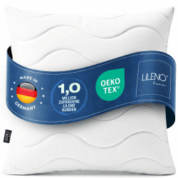 LILENO HOME Allergiker Kopfkissen 80x80 (1er Set) – 95°C waschbar, Oeko-Tex & Made in DE – Kissen 80x80 anpassbar für himmlischen Schlaf – Haut schmeichelndes & geruchsfreies Pillow 1er Set 80 x 80 cm Angebot bei HelloDeals