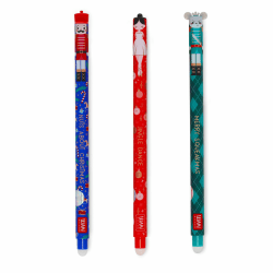 Legami - Set mit 3 löschbaren Gelstiften, Weihnachtsedition, Stifte mit thermosensitiver löschbarer Tinte, rot, blau, grün, löschbare Weihnachtsstifte, löschen ohne das Papier zu beschädigen XMAS Angebot bei HelloDeals