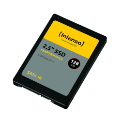 Intenso Interne 2,5" SSD SATA III Performance, 128 GB, 550 MB/Sekunden, Schwarz Angebot bei HelloDeals