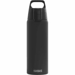 Sigg - Edelstahl Trinkflasche - Shield ONE - Für Kohlensäurehaltige Getränke Geeignet - Auslaufsicher - Federleicht - BPA-frei - Outdoor & Fitness - 750ML / 1L / 1.5L Schwarz 0.75 L Angebot bei HelloDeals