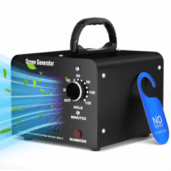 Ozongenerator 30,000mg/h, Ozonisator Industrieller Ozongerät O3 mit 120 Min Timer Ozon Luftreiniger Ozongerät bis zu 300㎡ O3 Ozonisator für Auto Garagen Wohnung Hotels Küche Haustiere Gerüche Balck Angebot bei HelloDeals