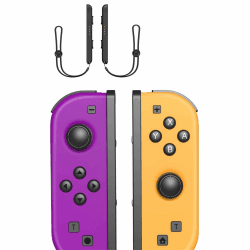 Yiigame Controller per Switch, L/R Wireless Gamepad Switch per Switch/OLED/Lite，Switch Controller con 6-Axis Gyro,Doppia Vibrazione Viola e Arancione Angebot bei HelloDeals