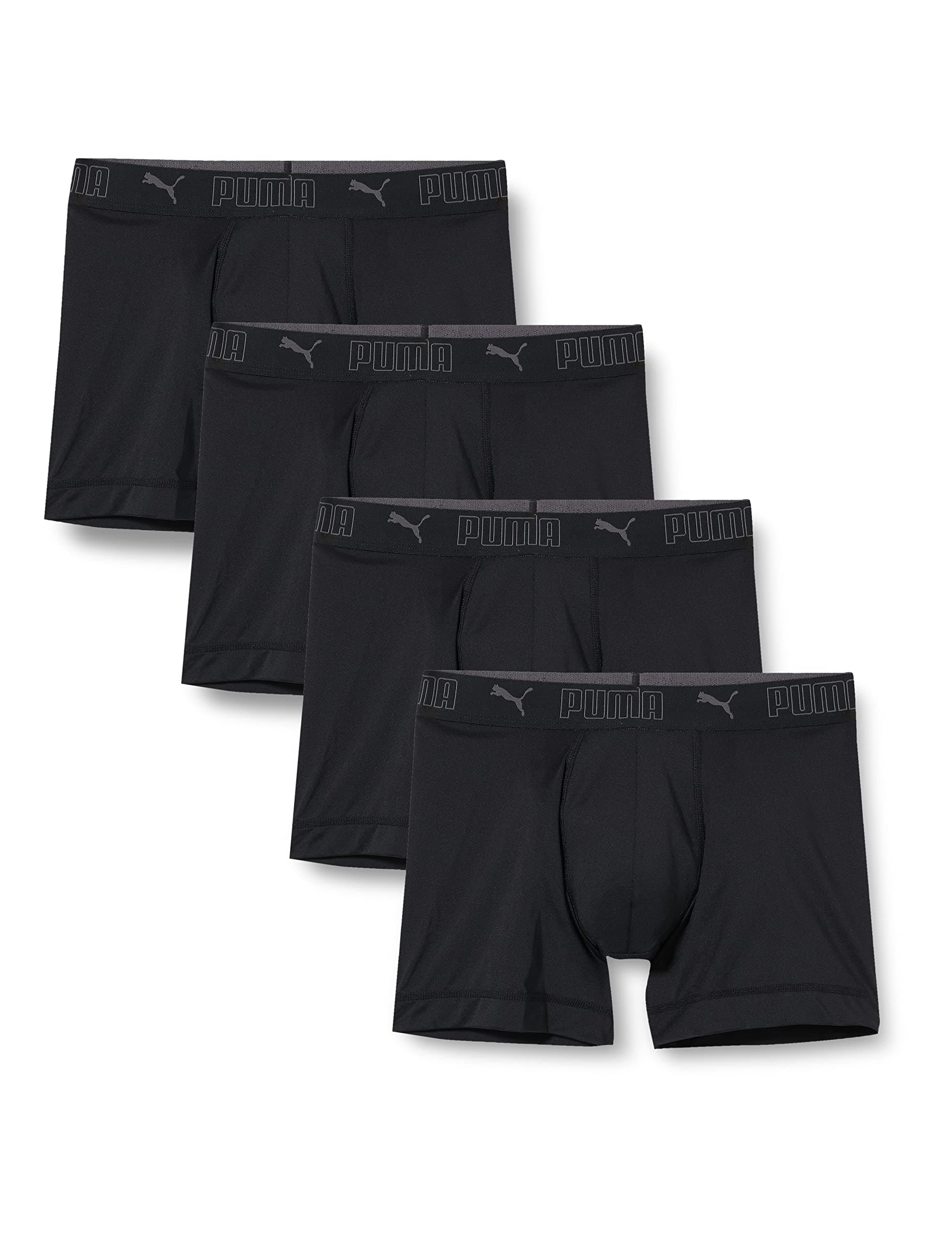 Puma Herren Boxer Unterwäsche (4er Pack) S Schwarz Angebot bei HelloDeals