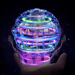 Fliegender Balls 2026, Flying Ball mit Led-Beleuchtung, Orbi Ball Drohne Hover Toy Flying Spinner Geschenke für Jungen Mädchen Kinder 6-12 Jahre Flying Orb Ball Spielzeug Blau Angebot bei HelloDeals