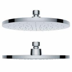 Regendusche [Duschkopf & Selbstreinigung] – Kalkfreie & Rostfreie Regenwalddusche | Wellness-Regenbrause (verchromt, rund) Chrom Rund Angebot bei HelloDeals