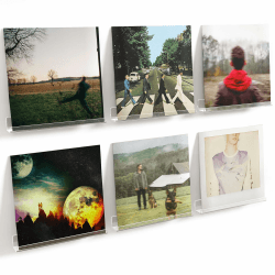 Lifewit 6 Pack Wandregal Schmal, 30.4 cm Hängeregal Schweberegal für Schallplatten Bilder, Kunststoff Bilderleiste, Bücherregal Wand, Wanddeko Wandhalterung für Küche Schlafzimmer Kinderzimmer Büro 6 Transparent Angebot bei HelloDeals