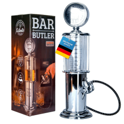 Retro Getränkespender im verchromten Nostalgie Design | Bar-Butler Zapfsäule mit Zapf-Schlauch für Party Getränke Dispenser Biertower Bierspender Zapfanlage Biersäule Schanksäule | Party Gadgets Chrome Angebot bei HelloDeals