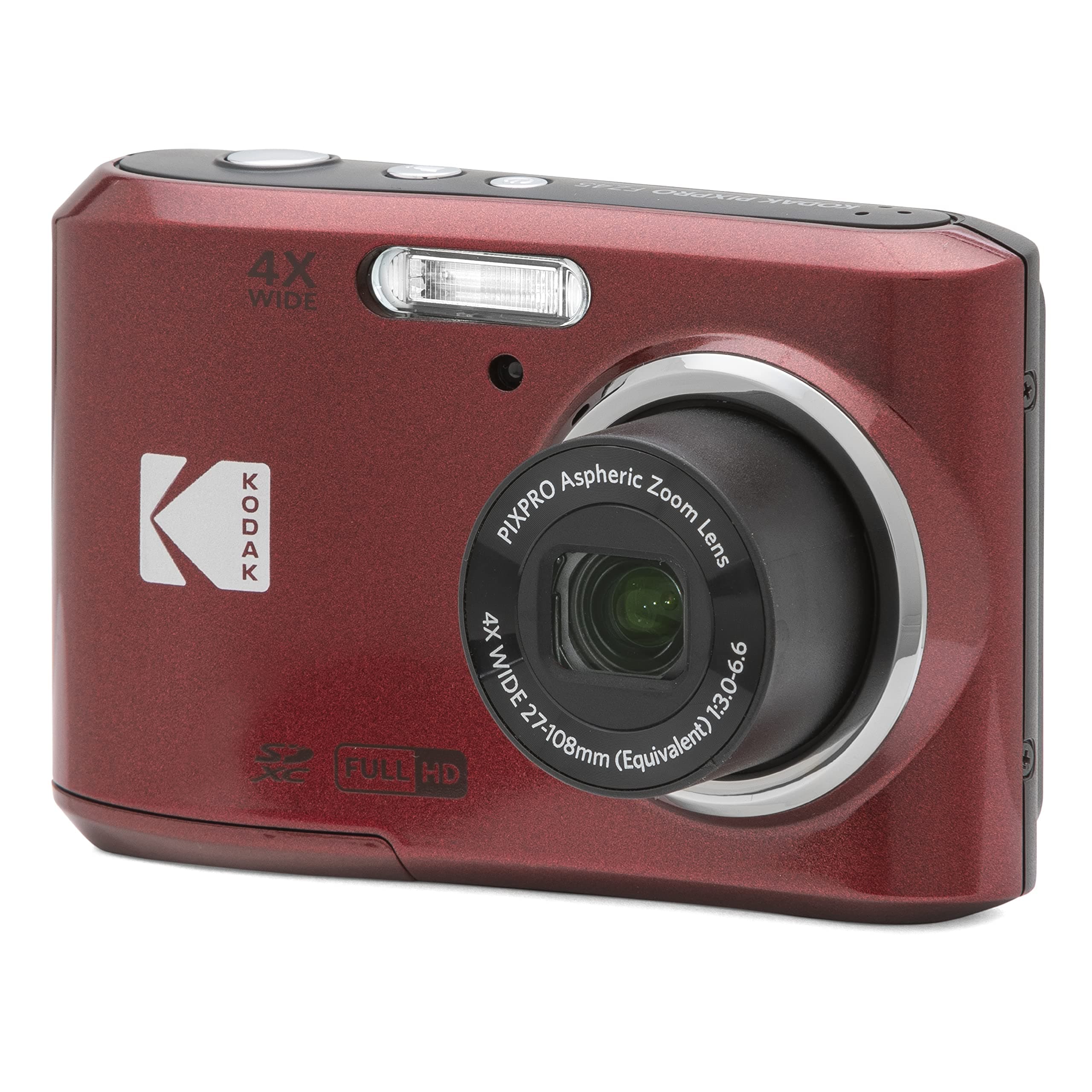 Kodak Pixpro FZ45-16.44 Megapixel Digitale Kompaktkamera, 4X optischem Zoom, 2.7 Zoll LCD, 720p HD-Video, AA-Batterie - Rot Angebot bei HelloDeals