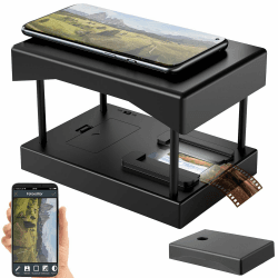 Somikon Konverter: Mobiler Scanner für 35-mm-Dias und -Negative, mit LED-Beleuchtung, App (Dia Negativ Scanner, Mobile, Scan) Angebot bei HelloDeals