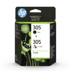 HP 305 Original Druckerpatronen Schwarz und Tri-Color, 2er-Pack Angebot bei HelloDeals