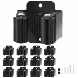 Besenhalter, 12 Stück Besenhalterung Wand, Werkzeughalter Wandhalterung besen, besen halterungen wand Gerätehalter Gartengeräte Halterung aufhänger für Wischmopp, Besen, Schaufel 12 Halter Angebot bei HelloDeals