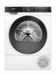 Siemens WQ33G2D41 iQ500, Wärmepumpentrockner 9 kg, schneller Trocknen mit speedPack, autoDry - schonende Trocknung, Halbe Beladung, Knitterschutz, Beladungsempfehlung, LED-Display, Weiß iQ500 9 kg Angebot bei HelloDeals