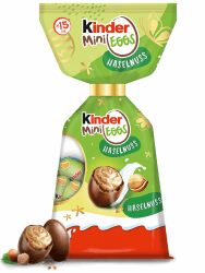 kinder Mini Eggs Haselnuss – Ostereier aus Vollmilch-Schokolade – Geschenke, Süßigkeiten zu Ostern – Eier mit feiner Milchfüllung und Haselnuss-Stückchen – Ostergeschenk, ideal fürs Osternest, 85g 85gr kinder Mini Eggs Haselnuss Angebot bei HelloDeals