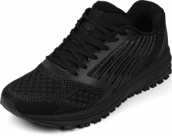 WHITIN Laufschuhe Herren Damen Turnschuhe Sportschuhe Unisex Bequeme Straßenlaufschuhe Walkingschuhe 36-47 43 EU Schwarz Angebot bei HelloDeals
