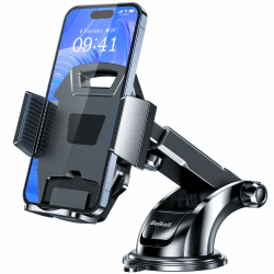 Beikell Handyhalterung Auto, 360°Drehbar Handyhalter für Autos mit EIN-Knopf-Release, Amaturenbrett & Glasscheibe KFZ Autohalterung, Kompatibel mit iPhone, Galaxy & Andere Smartphone Schwarz Angebot bei HelloDeals