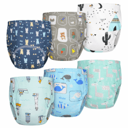 Töpfchen-Trainingshosen, 6 Stück Baby-Kleinkind-Trainingshosen, Kinder Töpfchen Trainingshose für Mädchen Jungen, 100% Baumwolle, Waschbar und Wiederverwendbar (Junge-110) 6 Stück-junge-110 Angebot bei HelloDeals