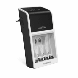 ANSMANN Akku-Ladegerät für NiMH Micro (AAA), Mignon (AA), 9V Block Akkus – Automatik Batterieladegerät mit Perfect-7-Ladetechnologie, Schnellladefunktion & Entladefunktion – Comfort Plus Comfort Plus Nur Ladegerät Angebot bei HelloDeals