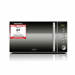 CASO | MG20 Ceramic menu 2-in-1 Mikrowelle mit Grill | Keramikboden und Grill-Rost für 2 Ebenen, 800 W, 1000 W Grill, 20 L, Edelstahl, verspiegelt 20 Liter Angebot bei HelloDeals