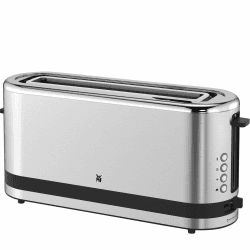 WMF Küchenminis Toaster Langschlitz mit Brötchenaufsatz, 2 Scheiben, XXL, Bagel-Funktion, Langschlitztoaster mit 7 Bräunungsstufen, 900W, Toaster edelstahl matt Küchenminis - 2 Scheiben Angebot bei HelloDeals