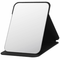 OSDUE Reisespiegel Klappbar, Klappbar Make-up, Tragbar Kosmetikspiegel, Klappbarer Reisespiegel für Tischplatte, Handheld, Zuhause und Reisenutzung (Großer - 20.5x15CM) Schwarz 22L x 19B cm Angebot bei HelloDeals