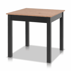 smart Esstisch 80x80 cm Asteiche, Küchentisch ausziehbar bis 120 cm, Esszimmertisch aus Holzwerkstoff inkl. erweiterbare Auszugsplatte, moderner Tisch für bis zu 6 Personen Asteiche Ausziehbar Eckig 80x80 cm Angebot bei HelloDeals
