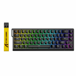ATTACK SHARK X68 HE 8000Hz Rapid Trigger-Tastatur, 0,01mm RT-Genauigkeit, Kabelgebundene RGB 60% Gaming-Tastatur mit Magnetic Switches, Einstellbare Betätigung, Snap Tap, für PC/Mac, Schwarz Angebot bei HelloDeals