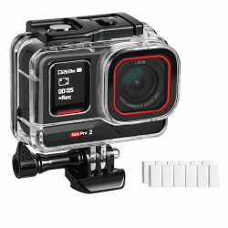 FitStill 50M/164FT wasserdichte Gehäuse für Insta 360 ace pro 2/ace pro, Staubdichte und wasserdichte Schutzhülle, Unterwasser-Tauchgehäuse mit Ständerzubehör, Insta 360 ace pro 2/ace pro Zubehör ace pro2/ace pro housing Angebot bei HelloDeals