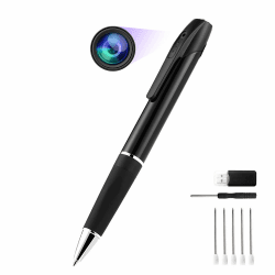 HD1080P Mini-Körperkamera, Bodycam Stift Body Kamera Überwachungskamera Videorecorder Tragbare Mini Kamera für Konferenzen, Büro und Unterricht Angebot bei HelloDeals