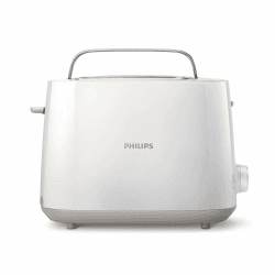 Philips Toaster – 2 Toastschlitze, 8 Stufen, Brötchenaufsatz, Auftaufunktion, Liftfunktion, Abschaltautomatik, weiß (HD2581/00) Toaster Weiß Angebot bei HelloDeals