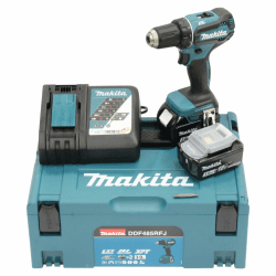 Makita DDF485RFJ Akku-Bohrschrauber 18V / 3,0 Ah, 2 Akkus + Ladegerät im MAKPAC 2 Akkus 3Ah, mit Ladegerät Single Angebot bei HelloDeals