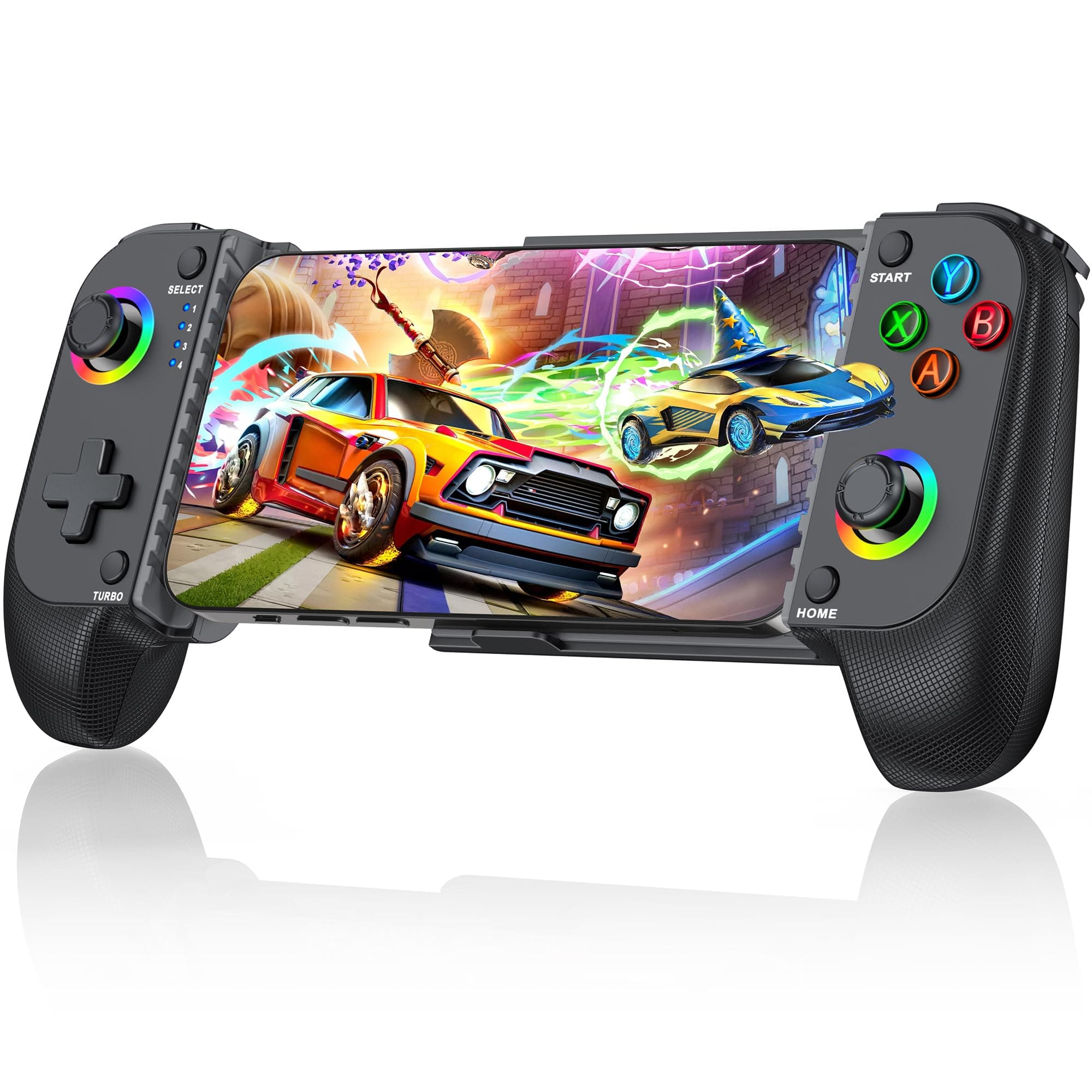 Wireless Handy Controller, Handheld Smartphone Controller mit Hall Joysticks für Android/iPhone, kompatibel mit Xbox Cloud/Steam Link/GeForce Now/MFi Apple Arcade Schwarz-MC100 Angebot bei HelloDeals
