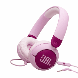 JBL Junior 320, On-Ear-Kopfhörer mit Kabel und eingebautem Mikrofon für Kinder, JBL Safe Sound, niedriger Lautstärke, 12 mm Soft Pad und Sticker-Set, tragbares Design, Lila Purple Angebot bei HelloDeals