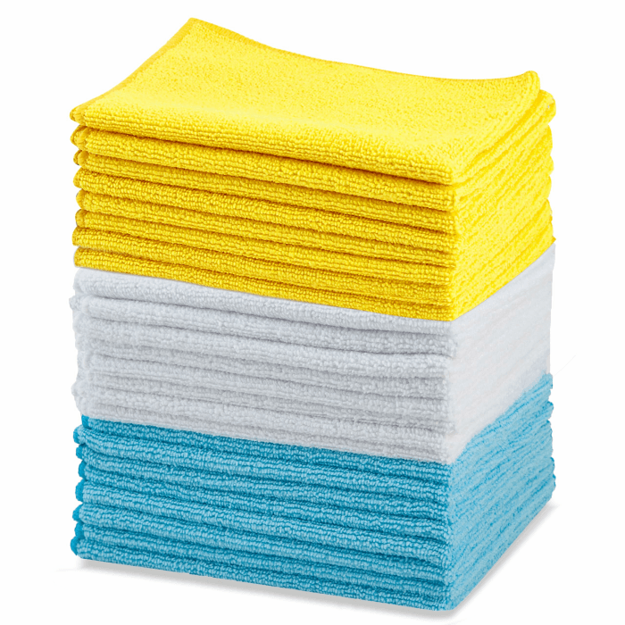 Amazon Basics Mikrofaser Reinigungstuch 24 Stück, 40.5 cm x 30.5 cm | 30 x 41 cm, Mehrfarbig Angebot bei HelloDeals